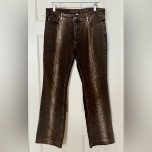 MAC Dream Boot Authentic Bronze Metallic Coated Bootcut Jeans 44/30